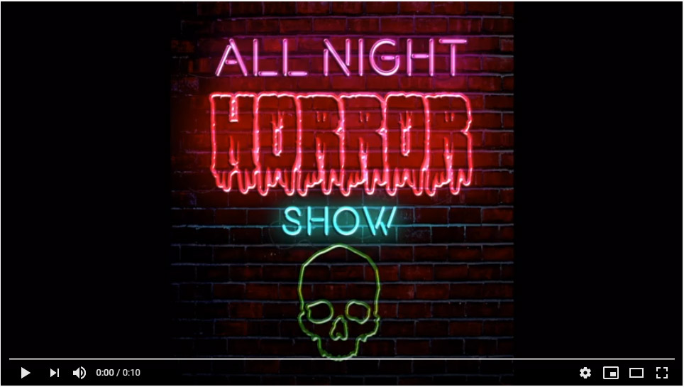 All Night Horror Show Book Trailer